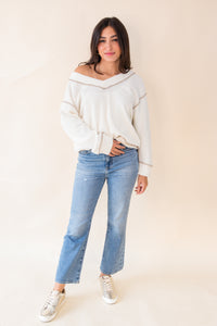 Julianna V-Neck Long Sleeve Top