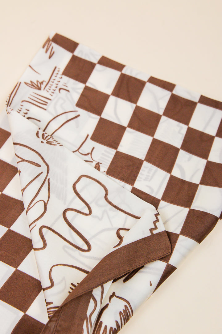 Urban Plaid Square Scarf