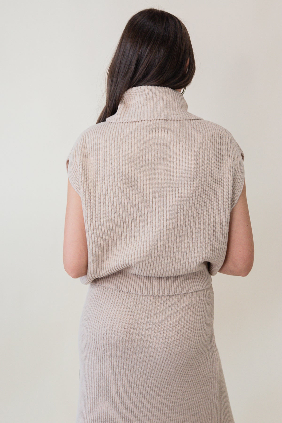 Crosby Ribbed Turtleneck Vest