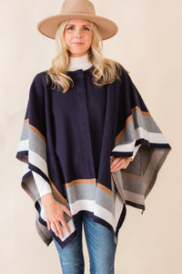 Leilani Stripe Sweater Cape