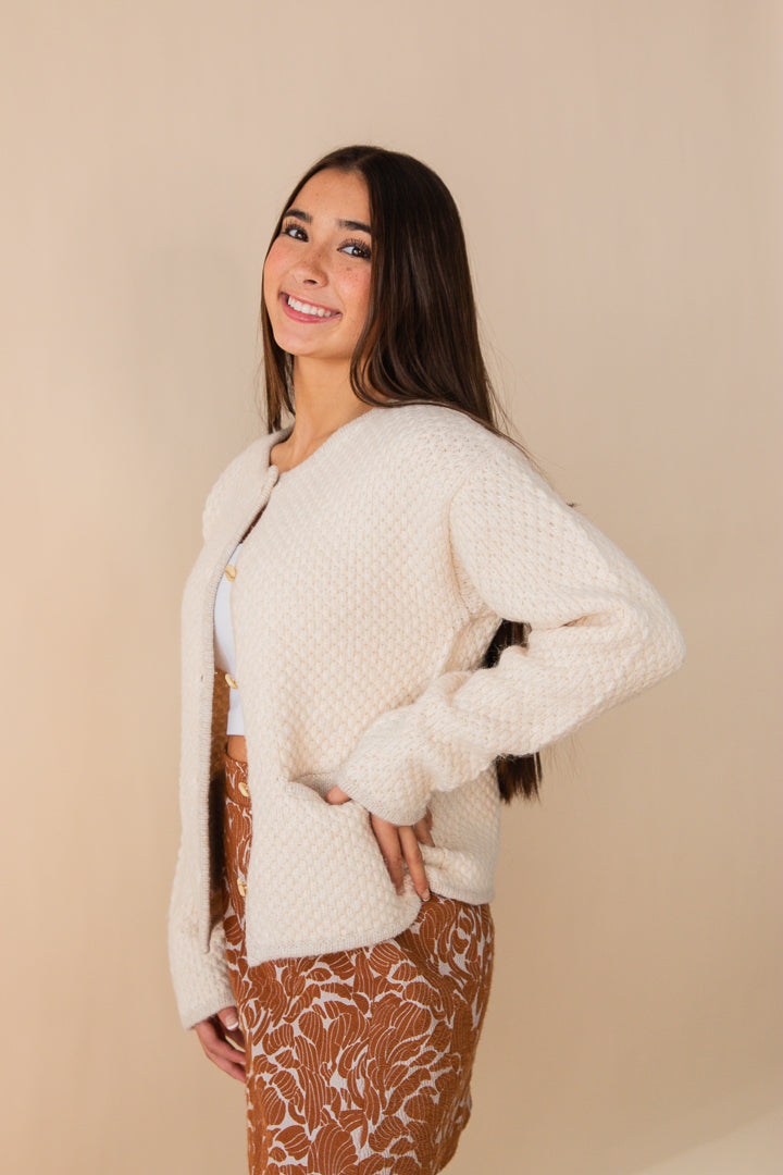 Sandy Boucle Knit Jacket