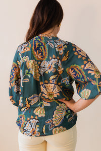 Sally Split Neck Top