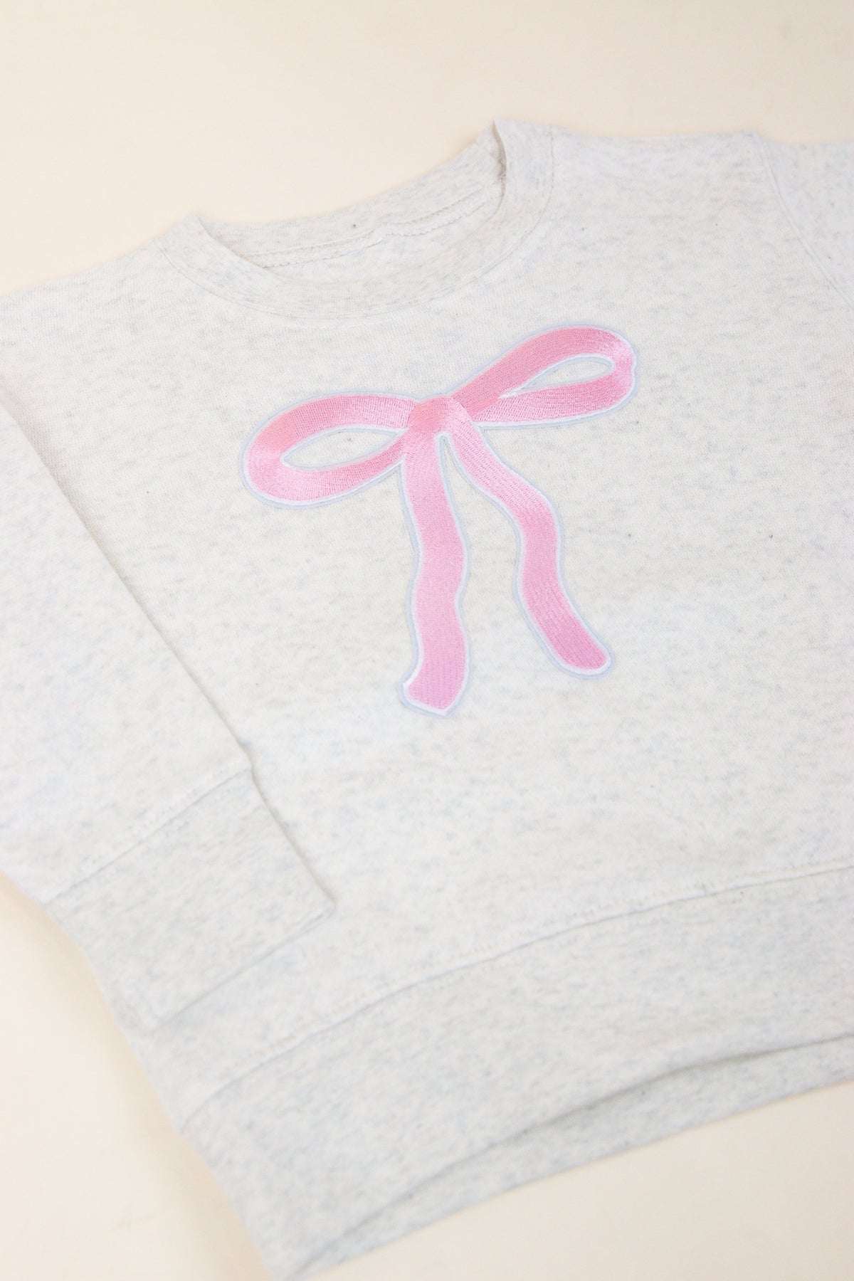 Coquette Bow Patch Sweatshirt