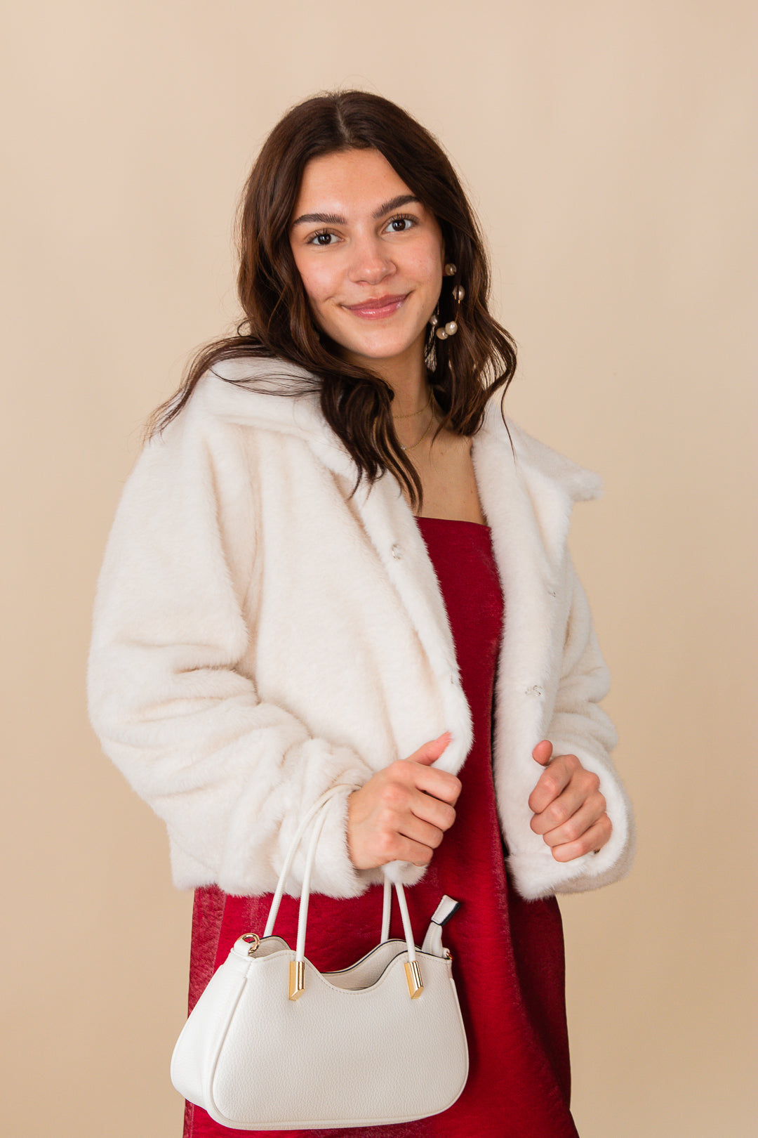 Penelope Short Faux Fur Coat