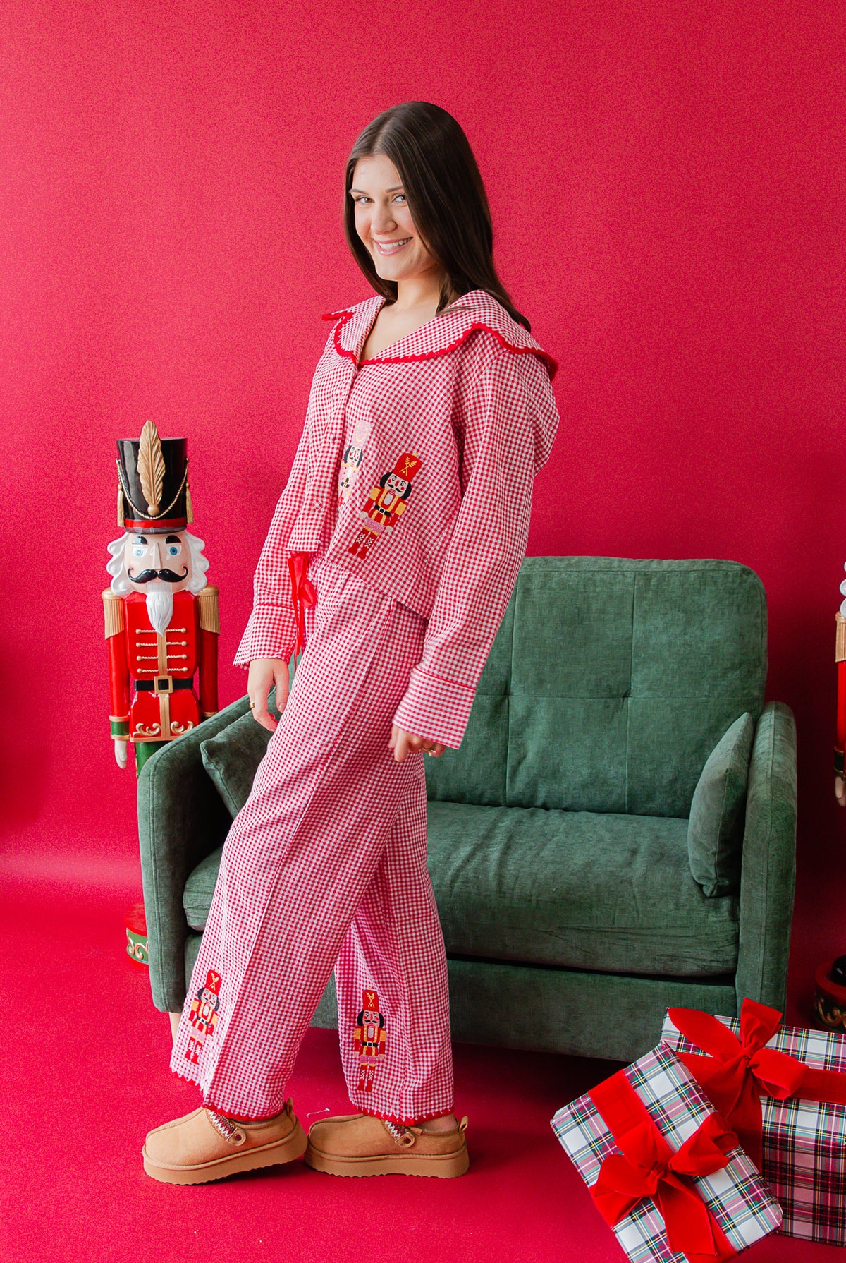 Under the Tree Gingham Plaid Set