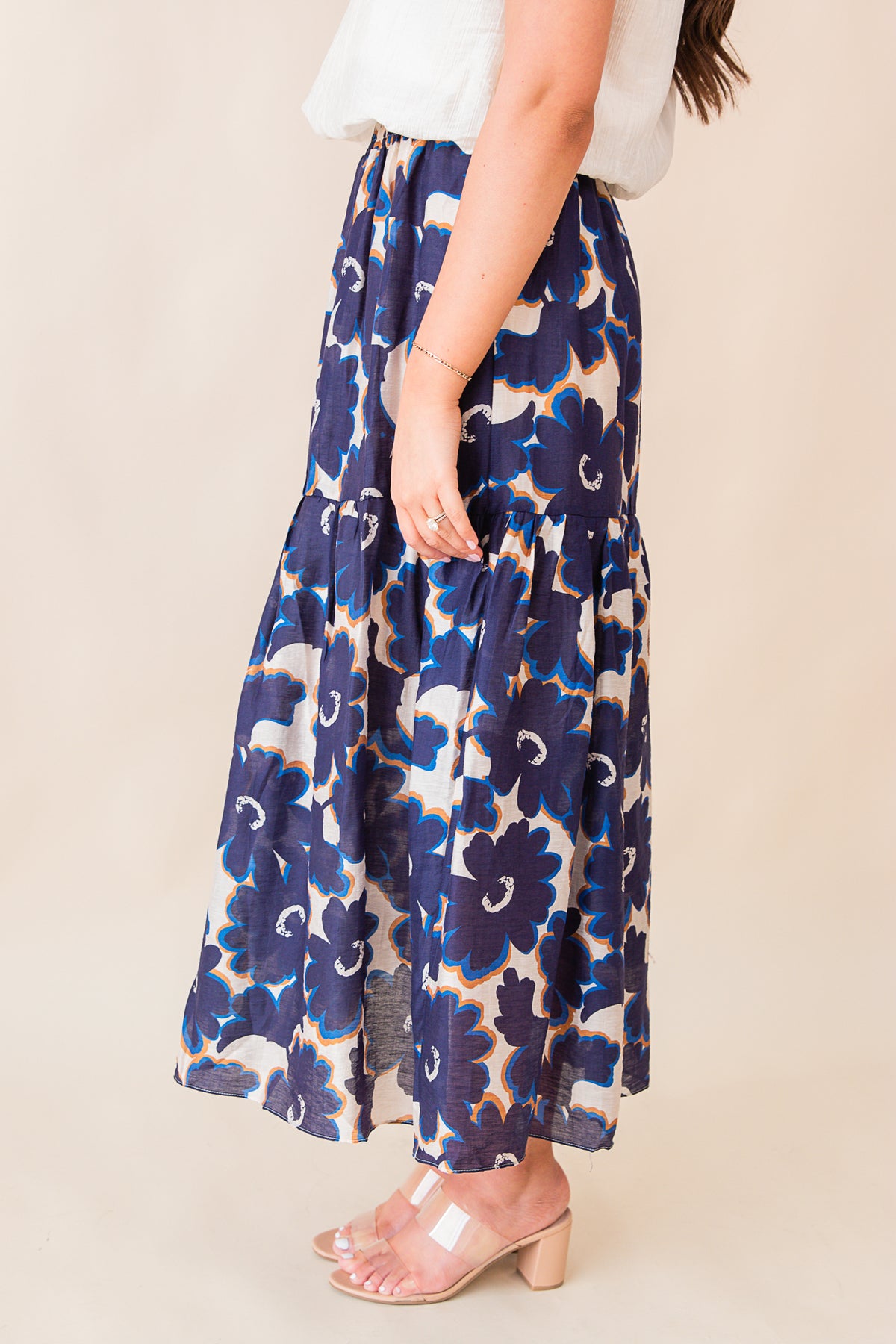 Flora Tiered Maxi Skirt