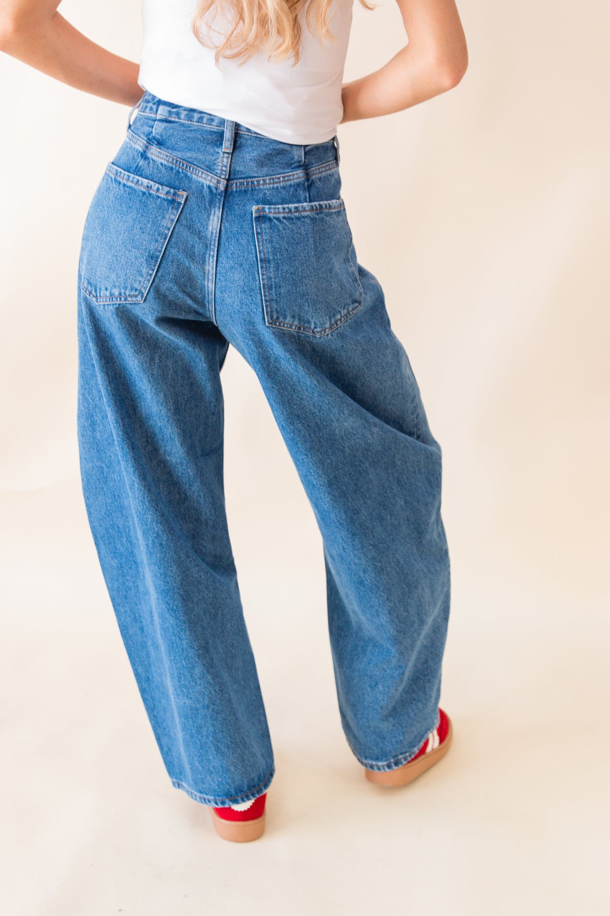 Katia Tailored Barrel Leg Jeans