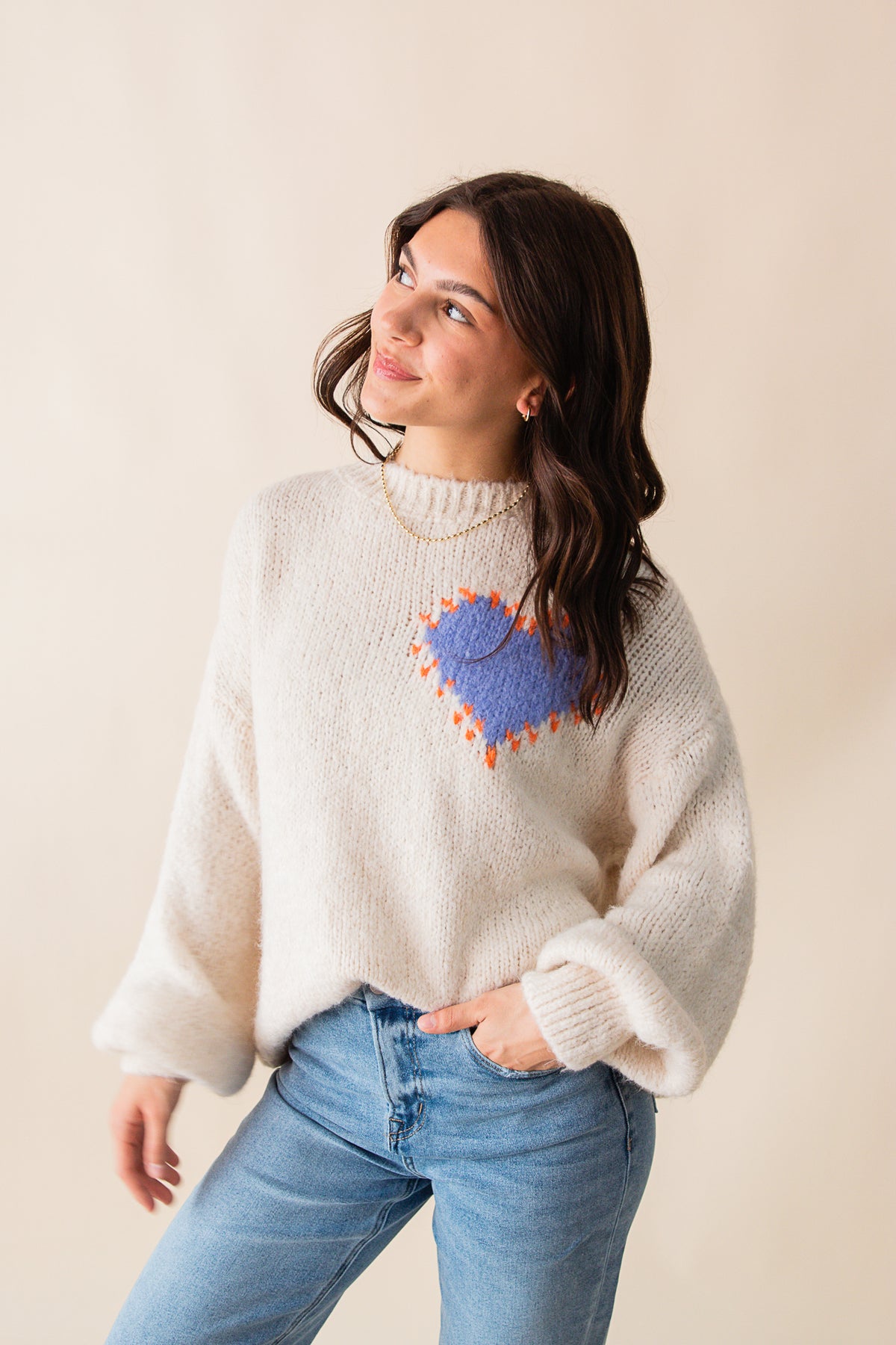 Eddi Heart Sweater