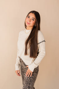 Sutton Whip Stitch Crew Neck