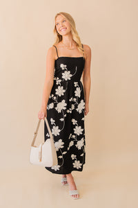 Gracie Embroidered Midi Dress