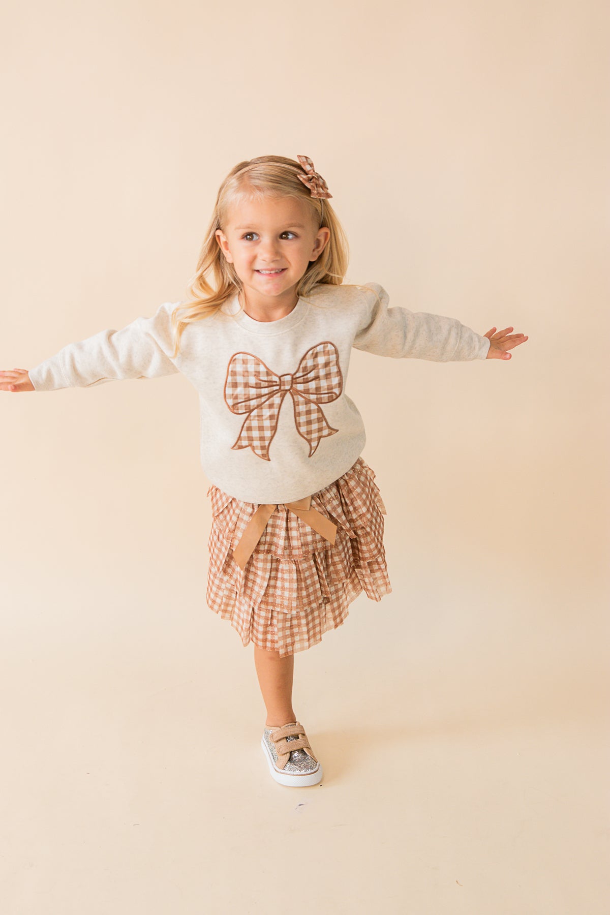 Gingham Tulle Tiered Tutu
