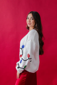 Christmas Sequin Light Cardigan