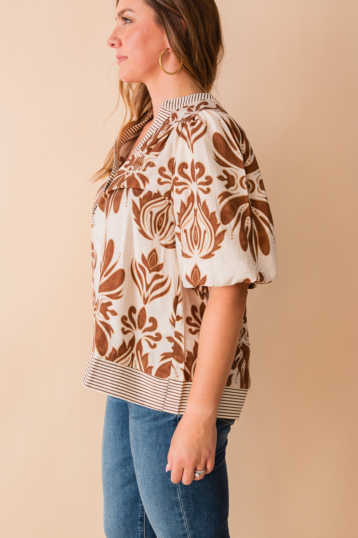 Tashi Bubble Woven Top