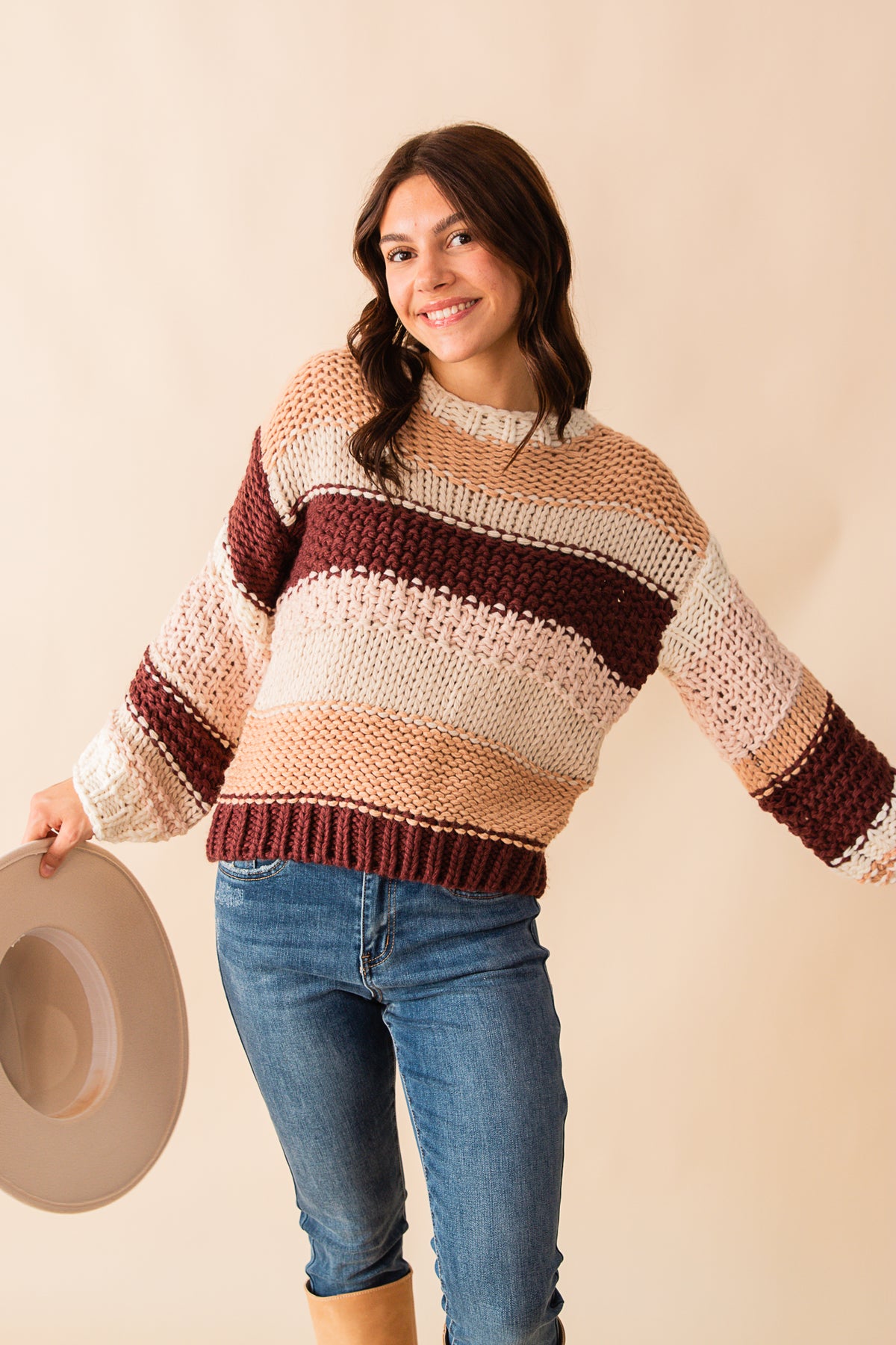 Butter Pecan Chunky Sweater