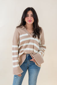 Amalie Striped Pullover