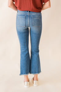 Happi Cargo Cropped Flare Jean