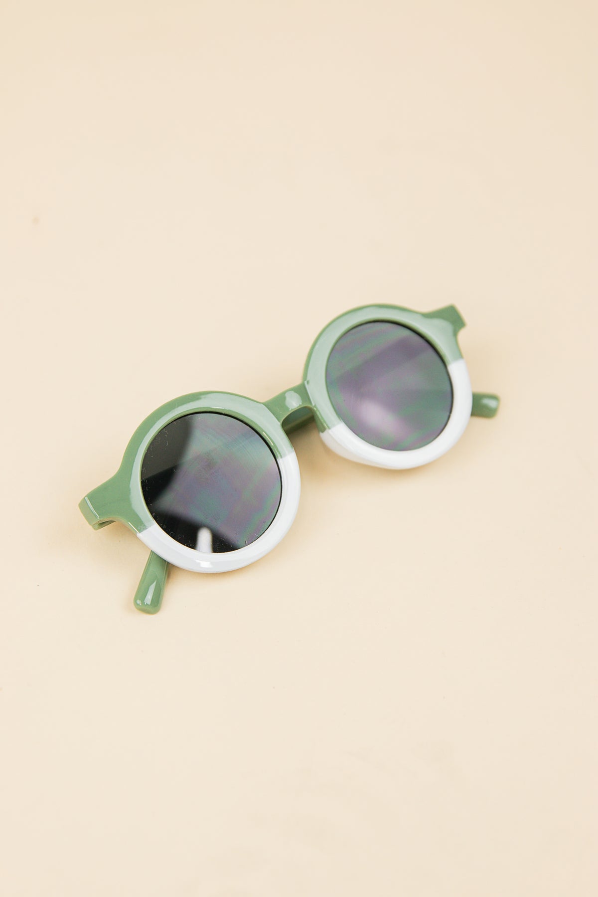 Kids 2 Tone Round Sunglasses