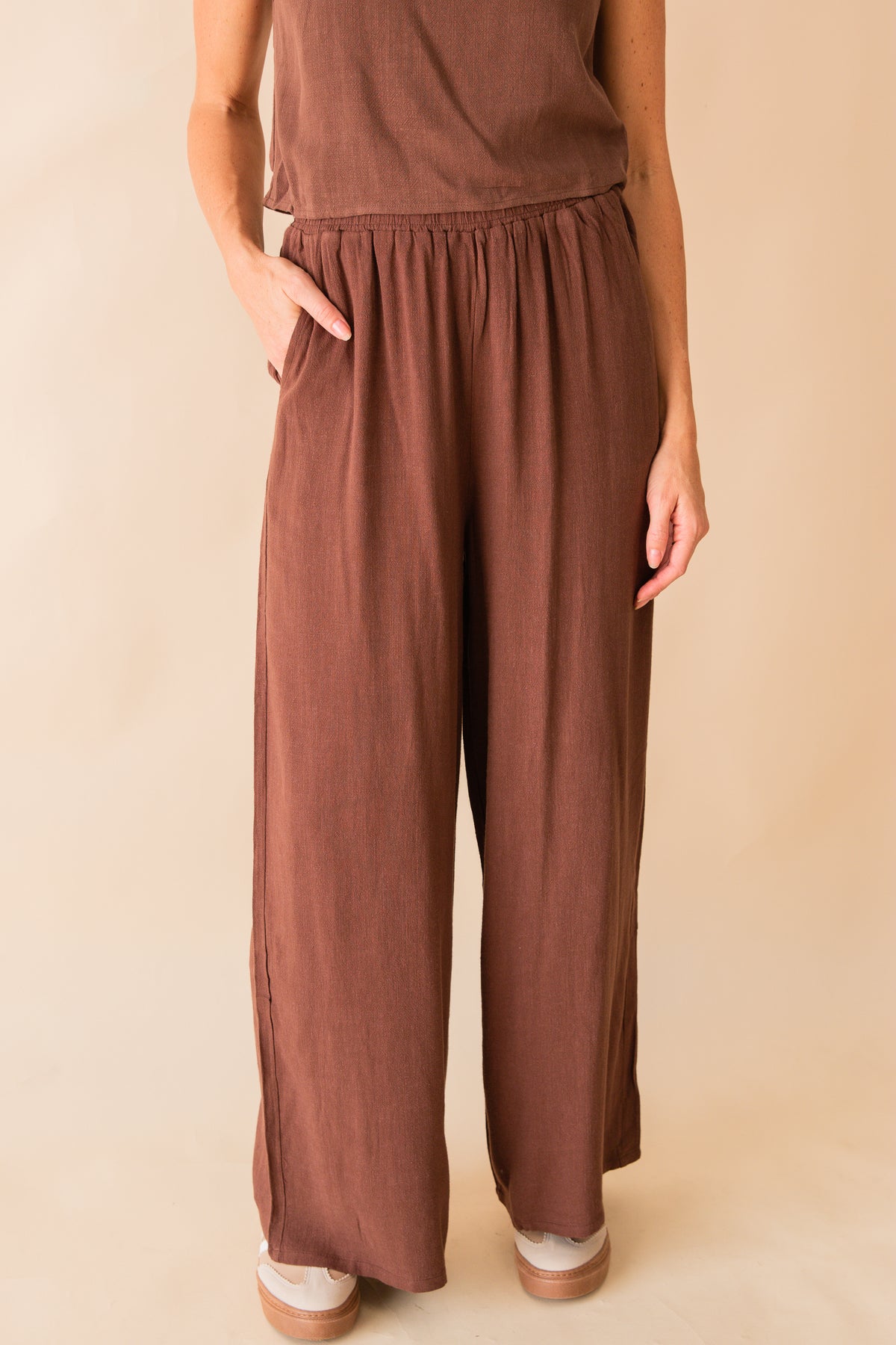 Sugarloaf Wide Leg Linen Pants