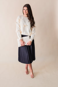 Allie L/S Bow Sweater