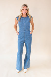 Gimme Some Sugar Denim Romper