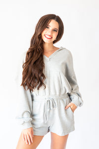 On the Go French Terry Hoodie Romper