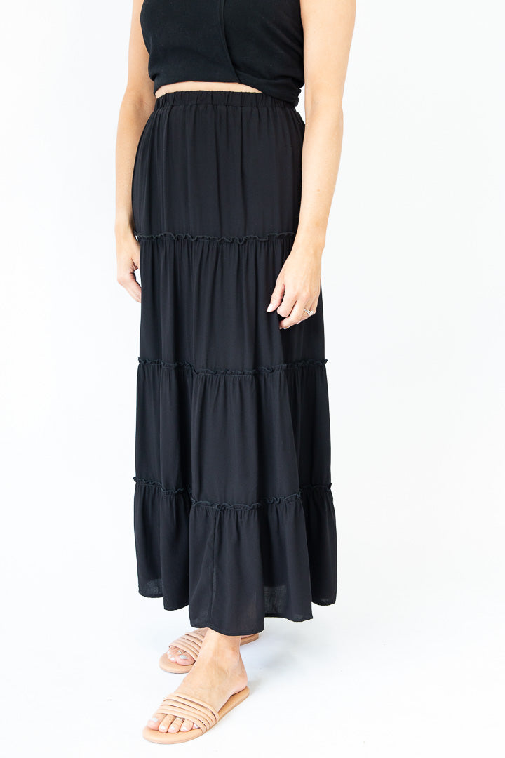 Maya Long Ruffle Skirt
