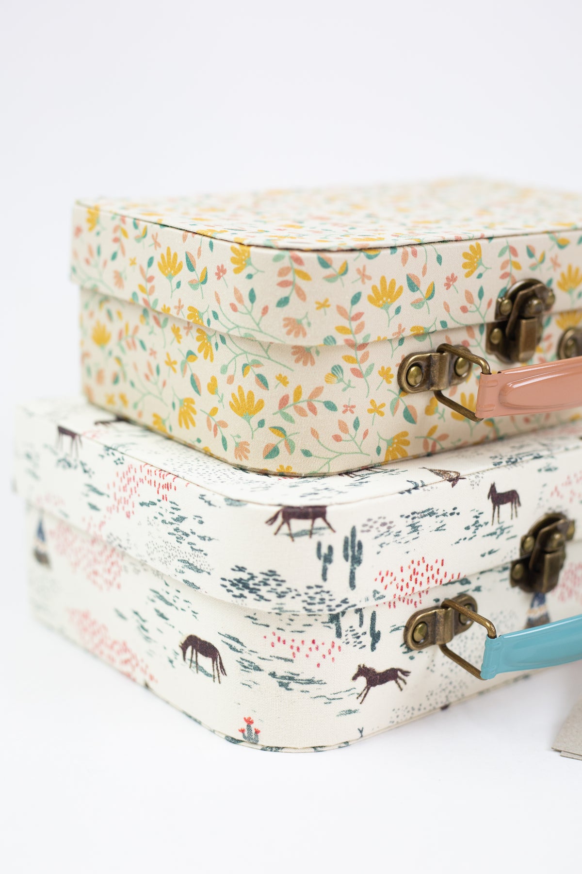 Suitcases with Fabric