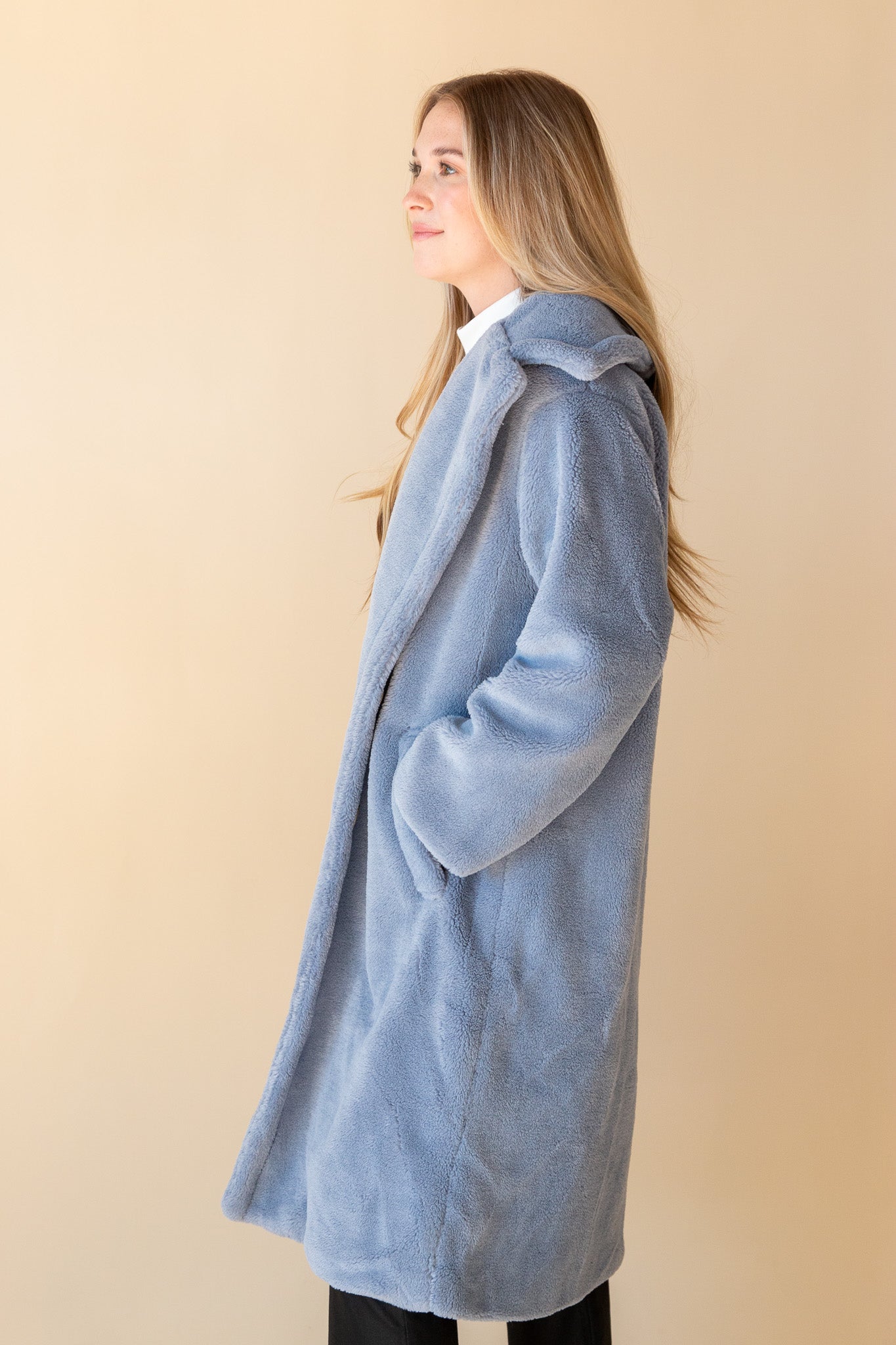 Nikita Fluffy Teddy Coat Willow House Boutique