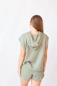 Melinda Fleece Hoodie/Short Set