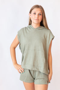 Melinda Fleece Hoodie/Short Set