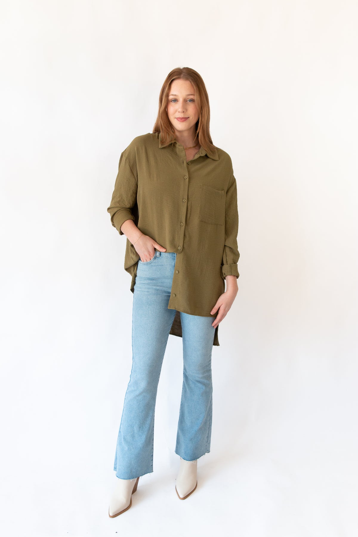 Run Free Button Down Shirt