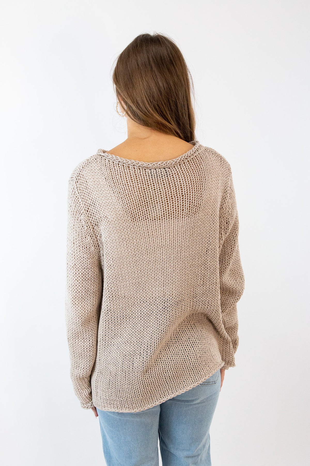 Maui Heart Crew Cotton Sweater