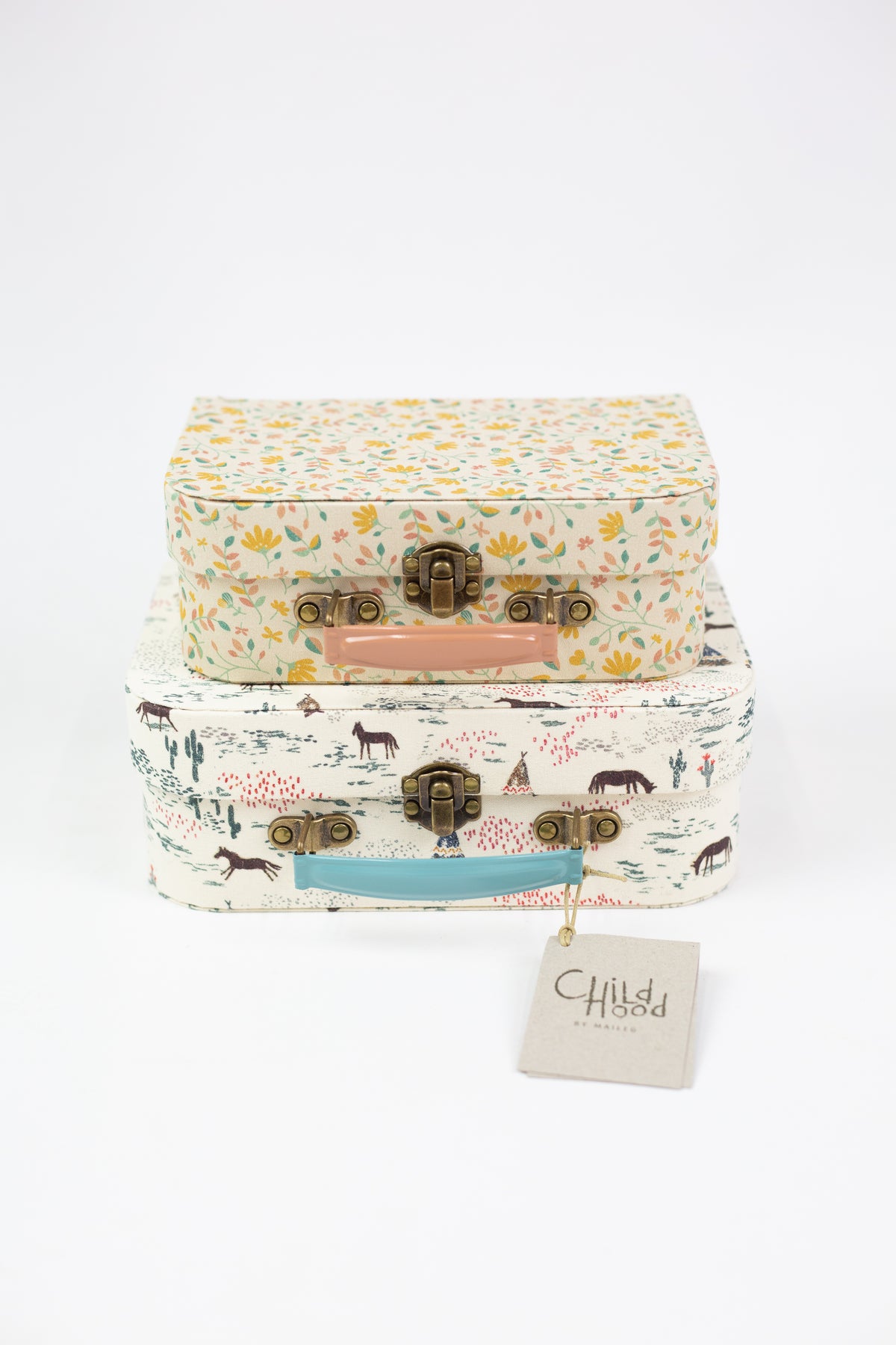 Suitcases with Fabric
