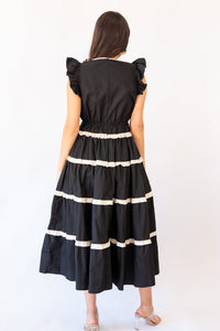 Two-Tone Midi Dress