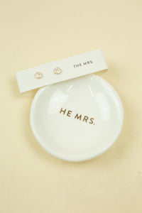 Earrings & Tray-The Mrs.