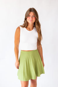 Bianca Pleated Mini Skirt