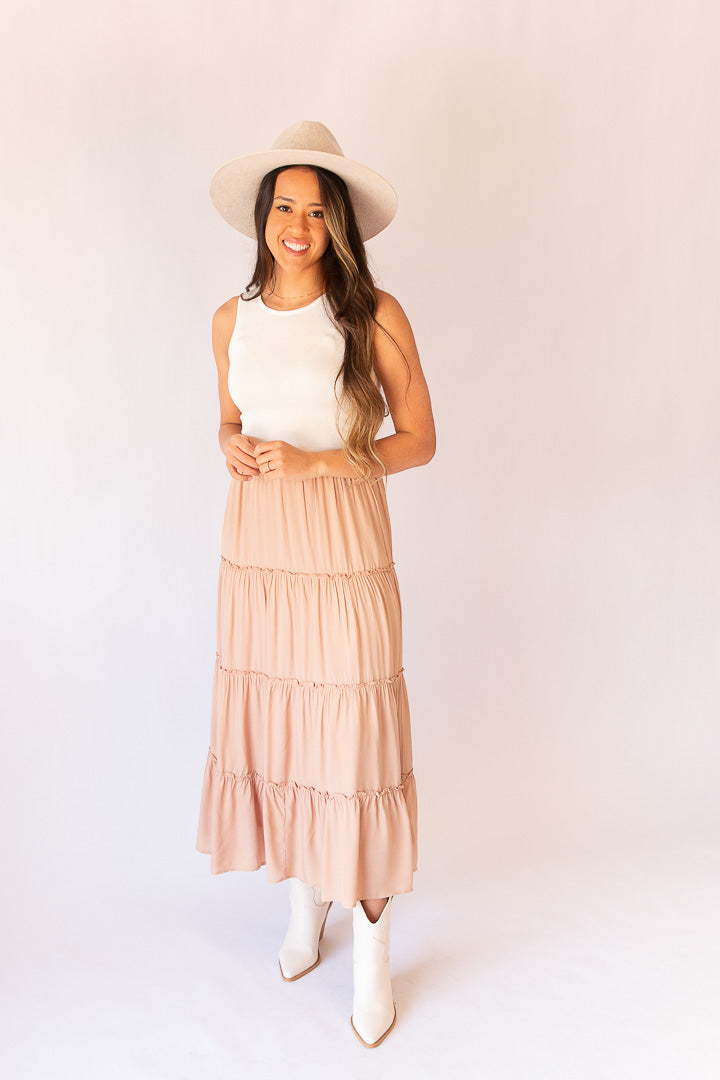 Maya Long Ruffle Skirt