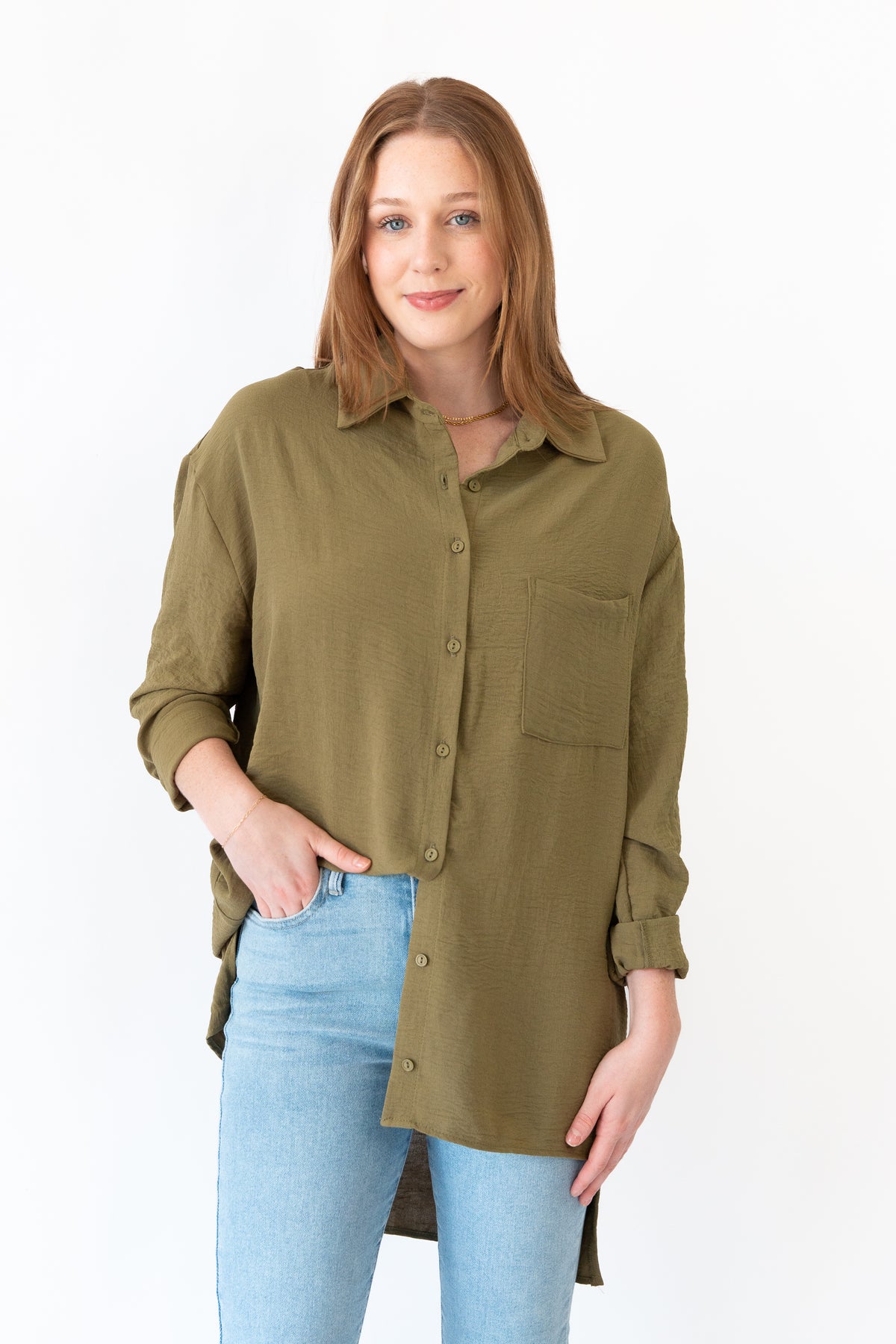 Run Free Button Down Shirt