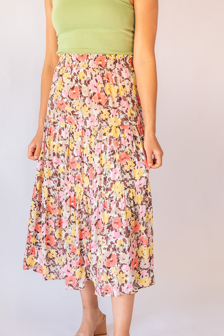 Maya Long Ruffle Skirt